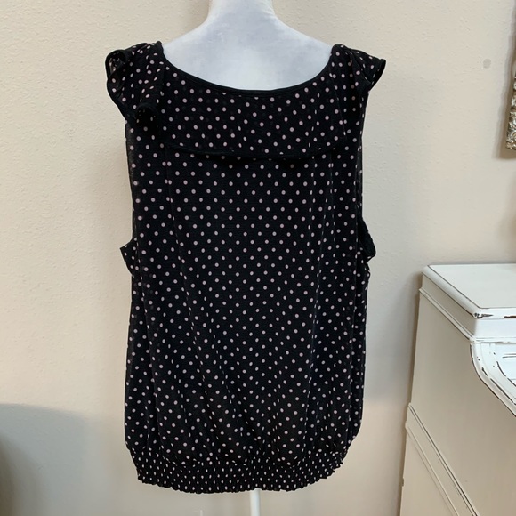Elle Polka Dot Blouse Size 3X - Picture 3 of 4